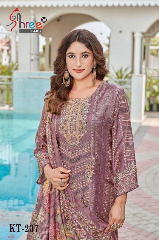Shree fab d.no-KT-237 viscous maslin digital print catalog best dress material wholesale market in india