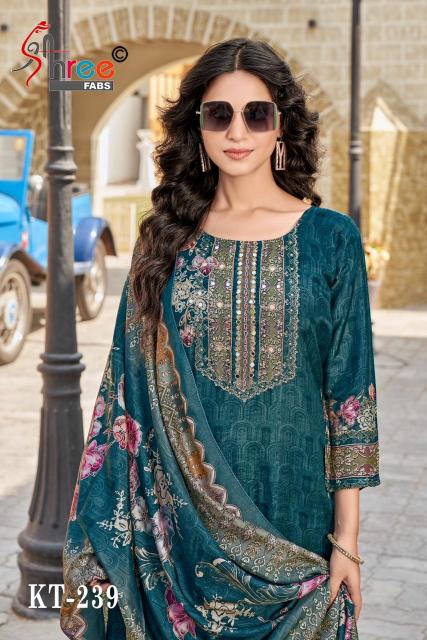 Shree fab d.no-KT-239 viscous maslin digital print catalog dress material online shopping india