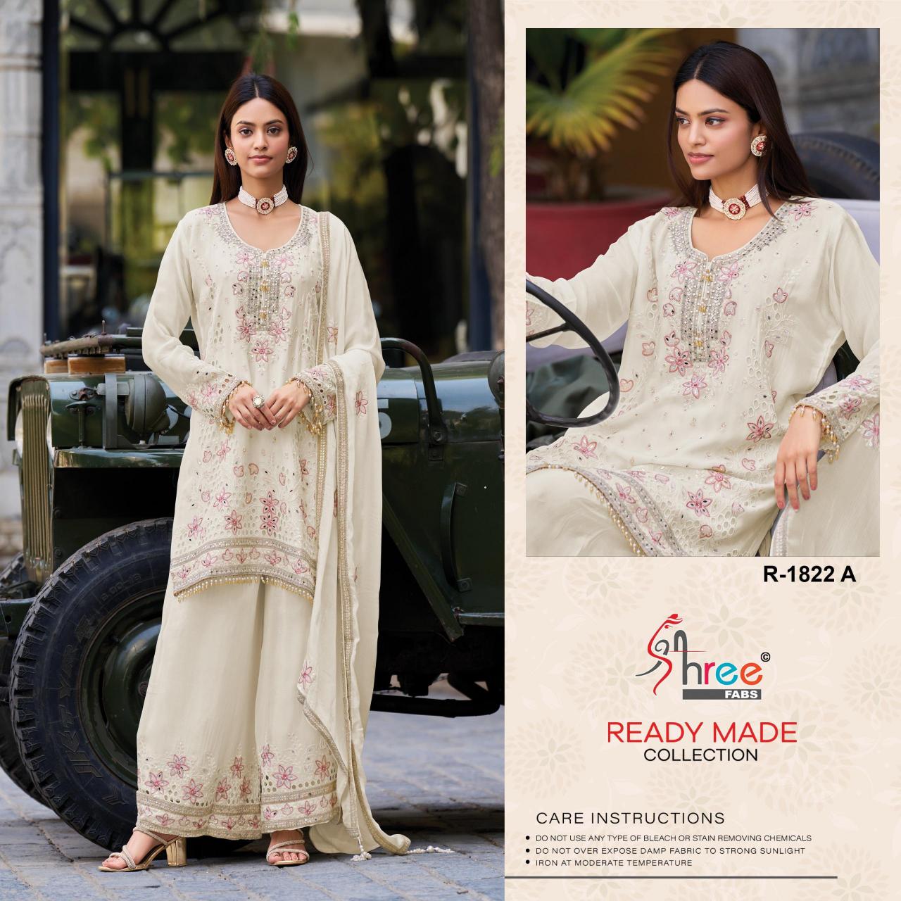Shree fab dn 1822 air tex chinon viscous top bottom dupatta affordable kurti brands