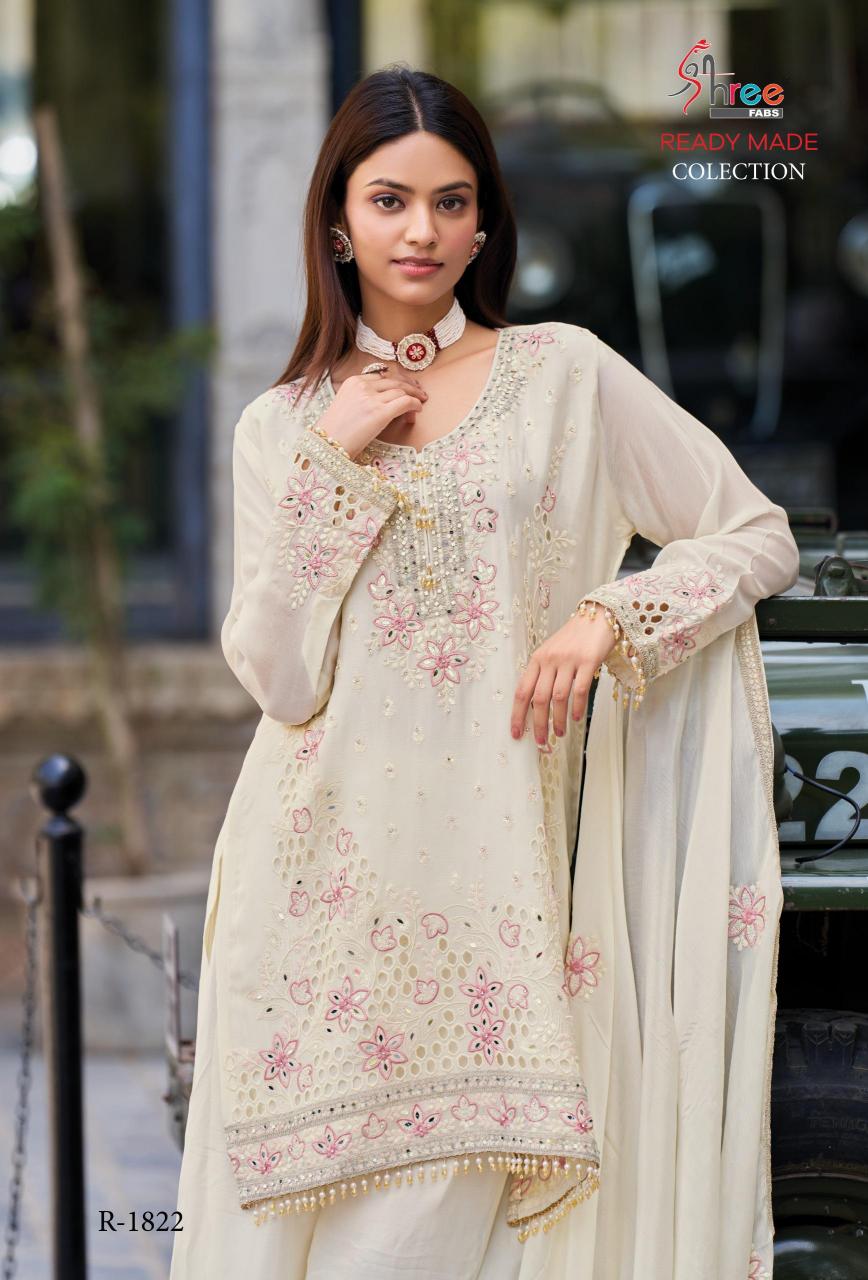 Shree fab dn 1822 air tex chinon viscous top bottom dupatta affordable kurti brands