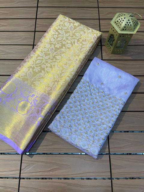 Sravanti-vol-11 pure kanjivaram silk saree with khatali handwork blouse catalog surat manufacturer price