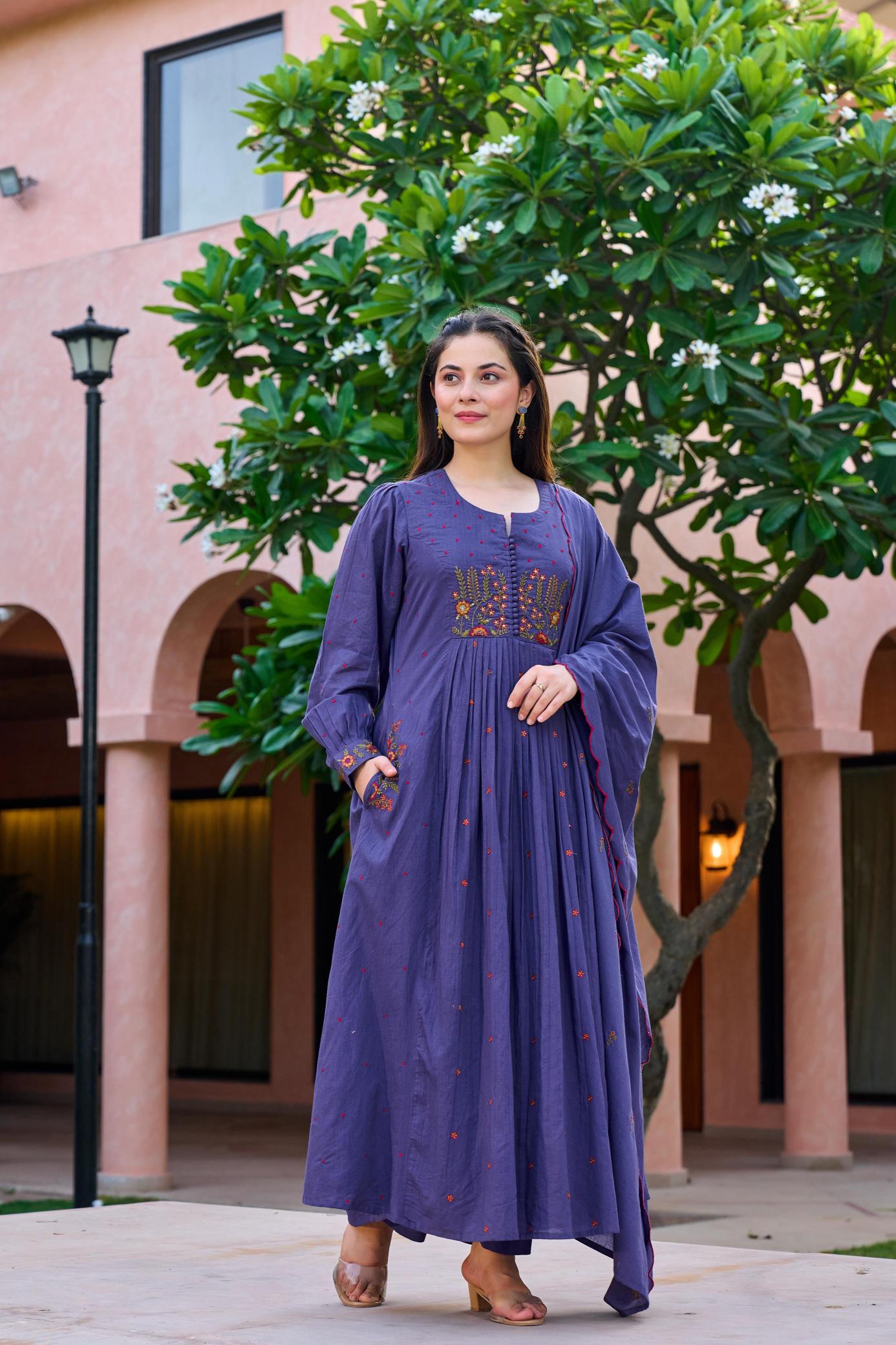 Summer colors in pure mal cotton suit kurtis manufacturer