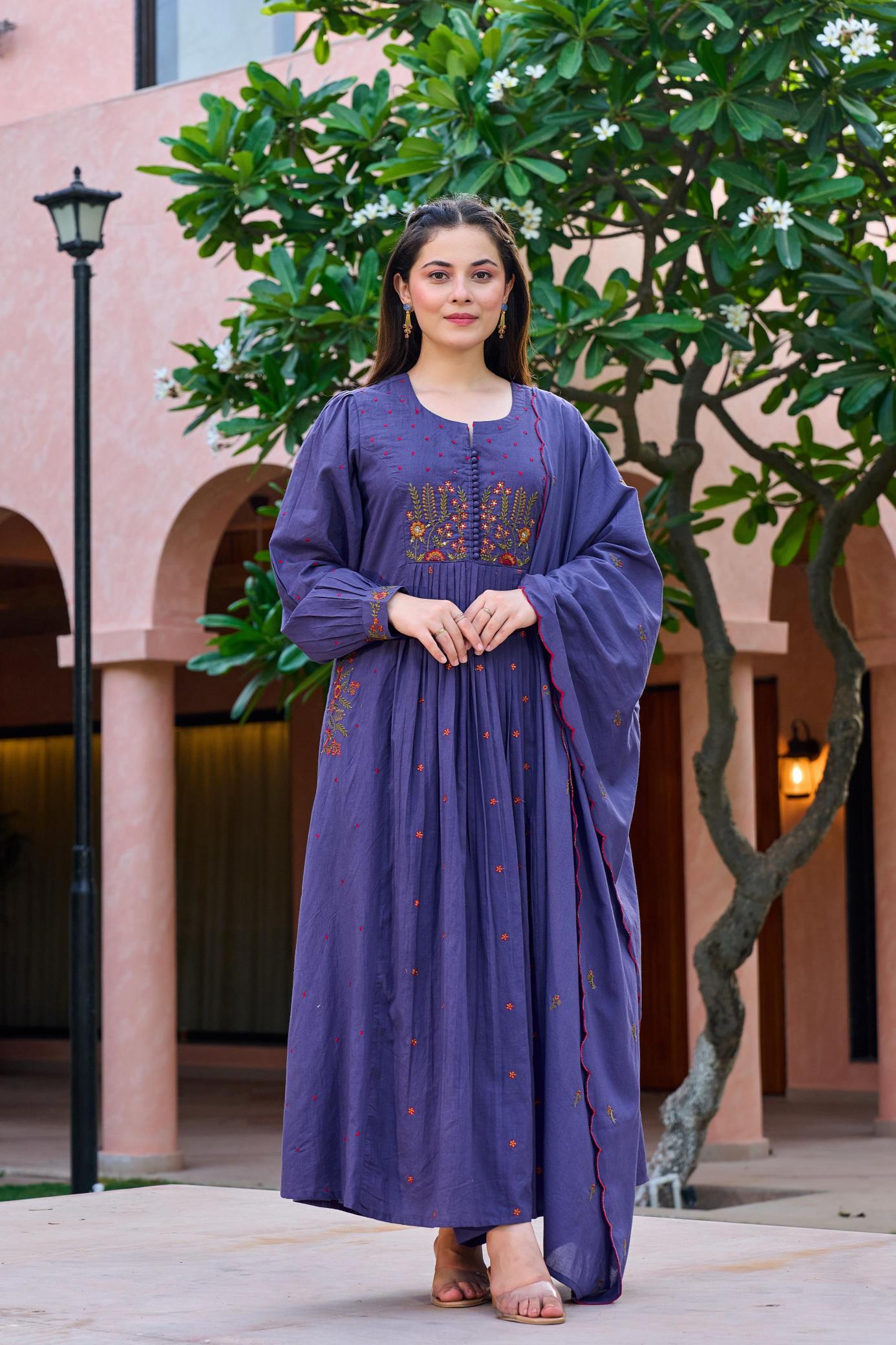 Summer colors in pure mal cotton suit kurtis manufacturer