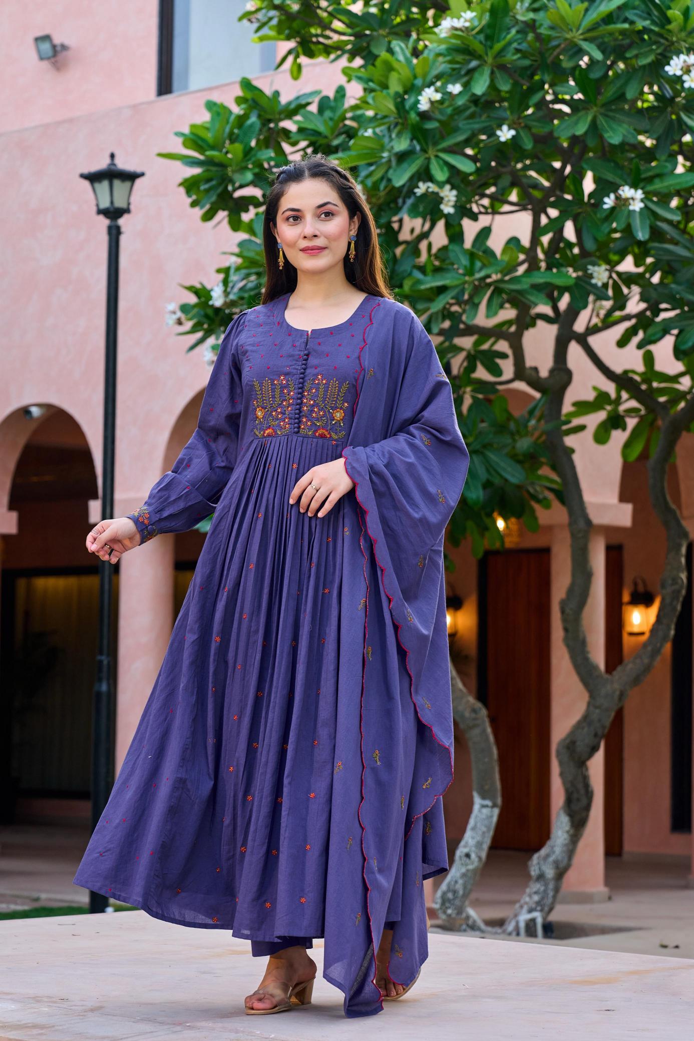 Summer colors in pure mal cotton suit kurtis manufacturer