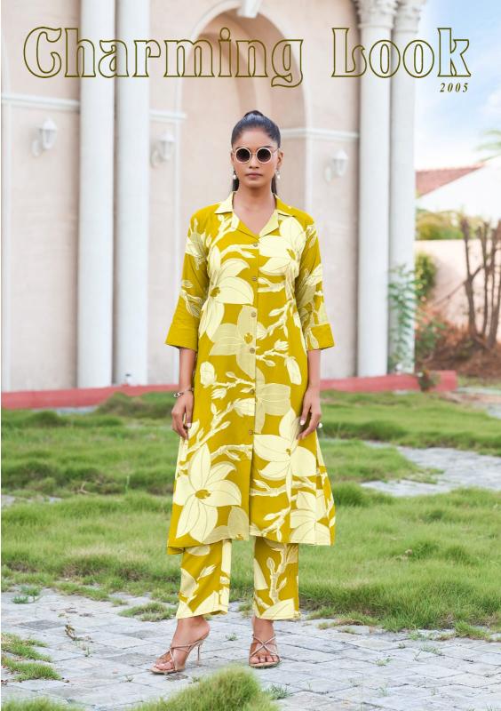 Tips & tops trendy touch vol 2 reyon print catalog modest co ord set 