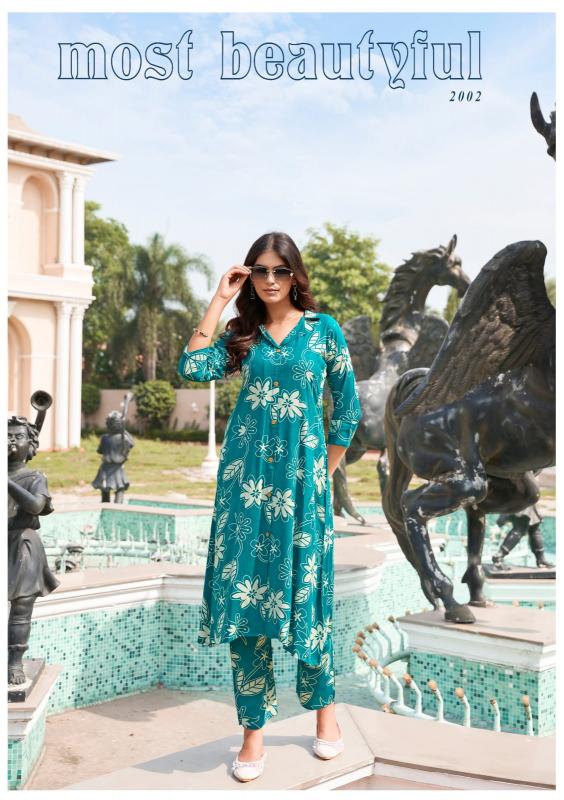 Tips & tops trendy touch vol 2 reyon print catalog modest co ord set 