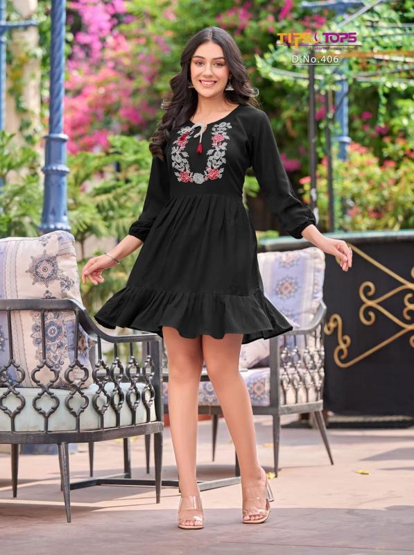 Tips & tops yami vol 4 fancy reyon wrinkle shorties catalog designer kurtis online india