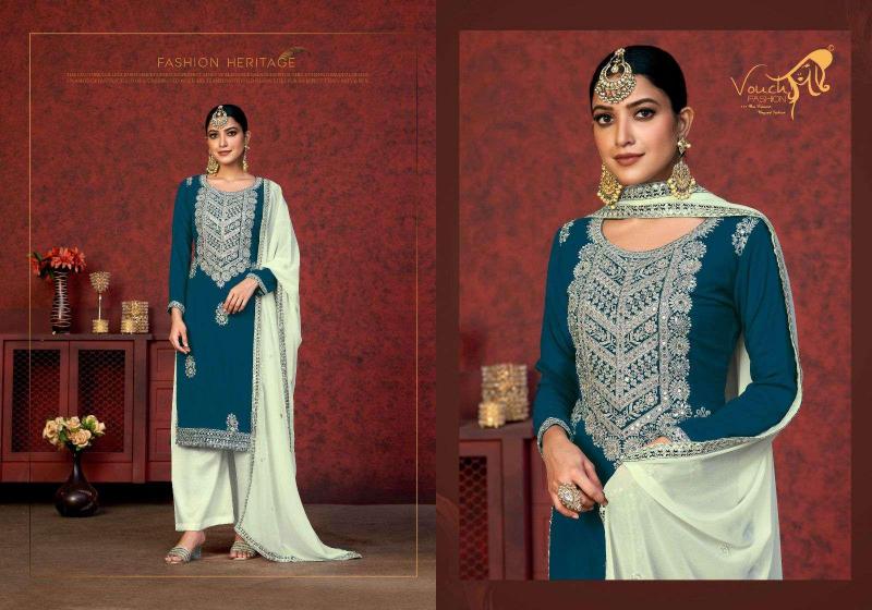 Vouch noor mahal vol 1 heavy georgette catalog wholesale price cotton dress materials in chennai