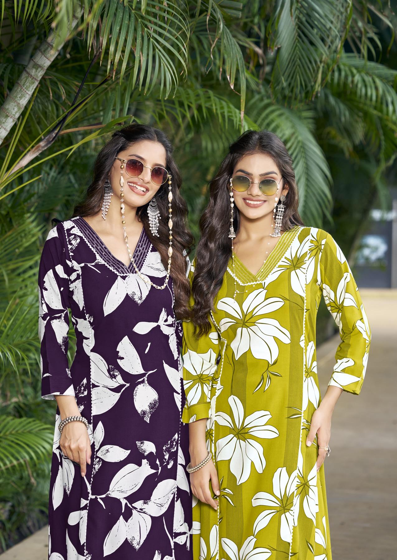 Woodee payal heavy reyon print catalog summer coord set wholesale