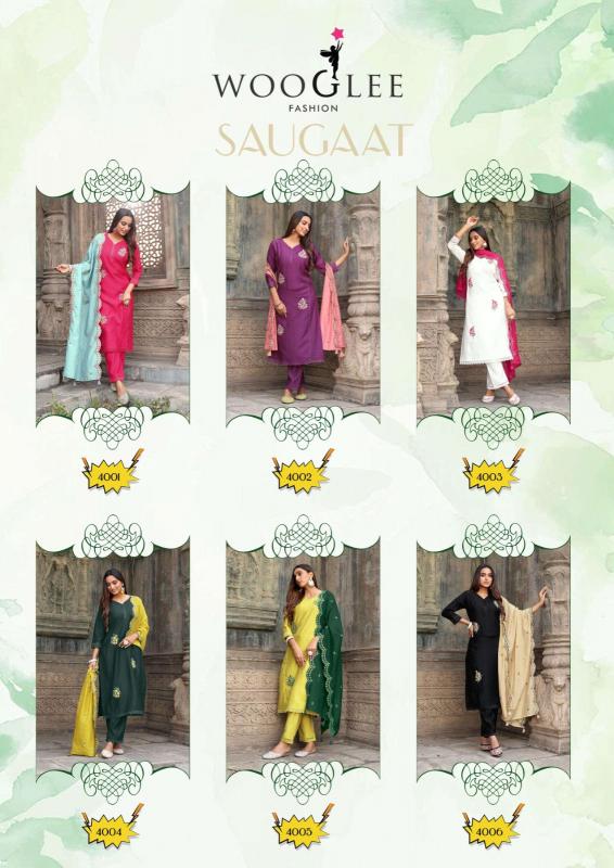 Wooglee saugaat viscose weaving 3 pcs catalog jaipuri short kurtis wholesale