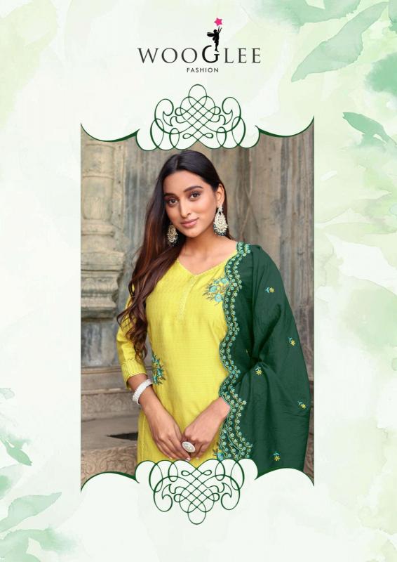 Wooglee saugaat viscose weaving 3 pcs catalog jaipuri short kurtis wholesale