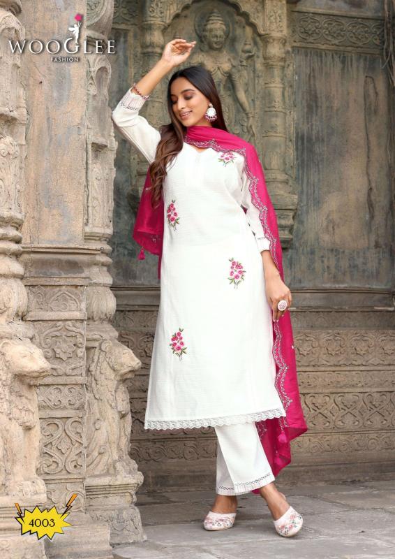 Wooglee saugaat viscose weaving 3 pcs catalog jaipuri short kurtis wholesale