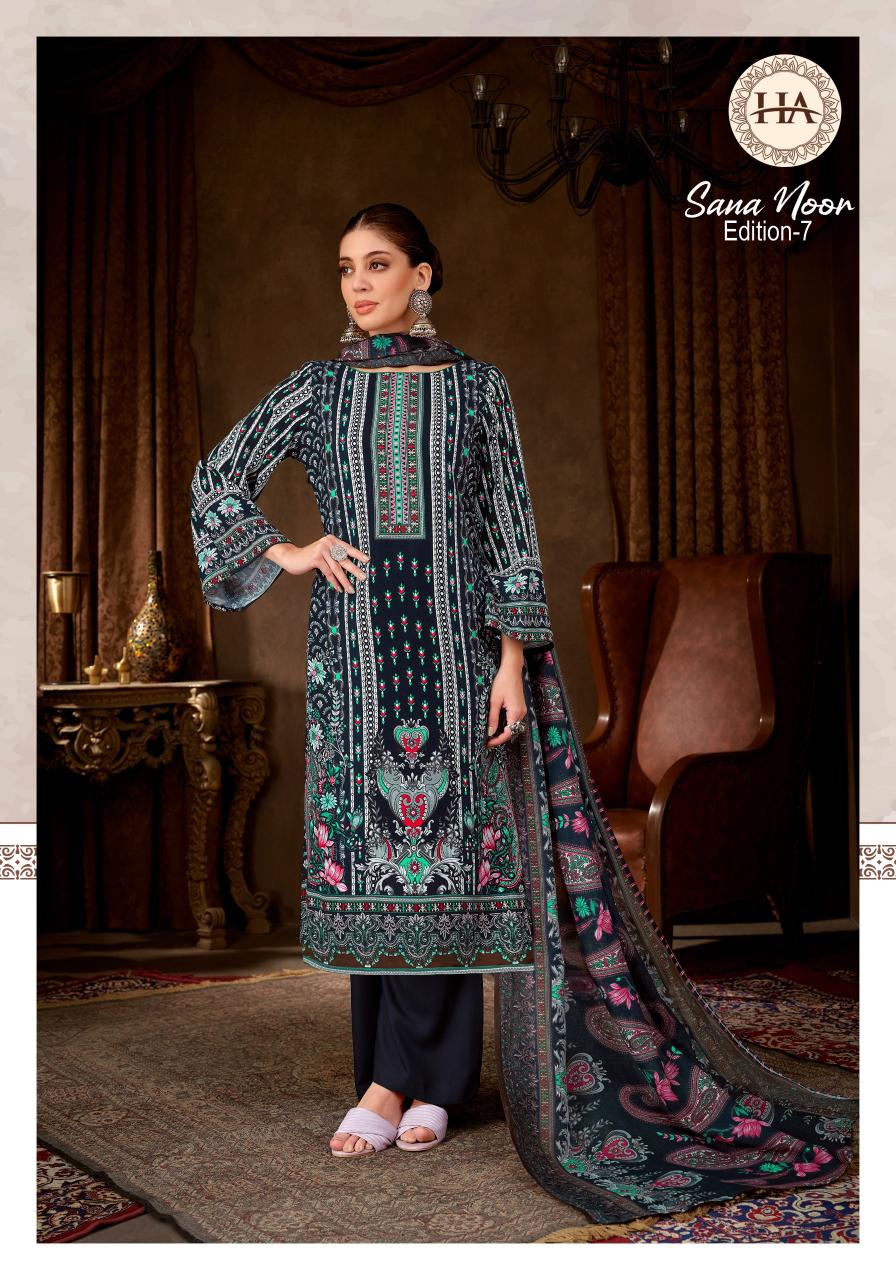 Alok suit sana noor 7 reyon pakistan print surat dress material wholesale market online