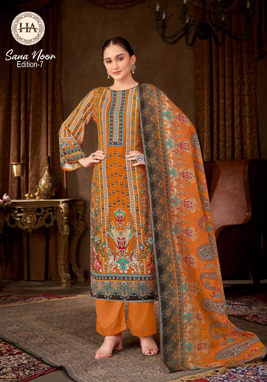 Alok suit sana noor 7 reyon pakistan print surat dress material wholesale market online