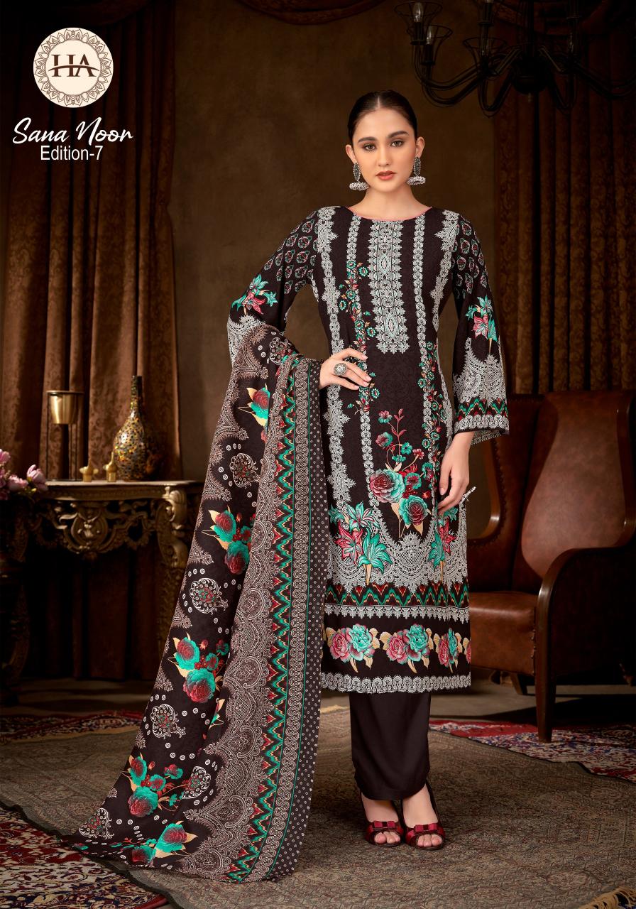 Alok suit sana noor 7 reyon pakistan print surat dress material wholesale market online