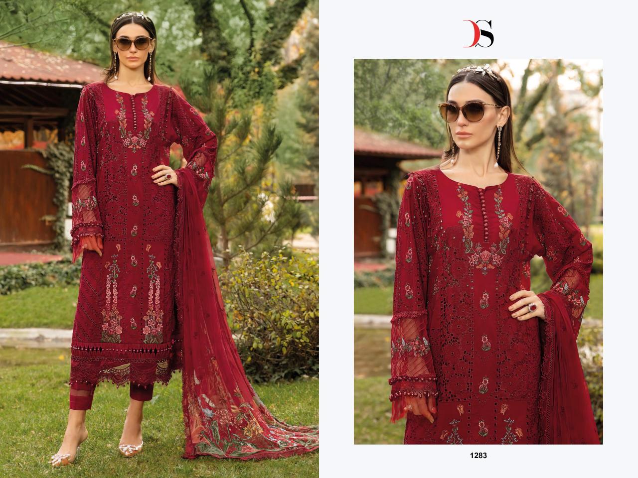 Deepsy suits maria b 25-2 pure cotton wholesale catalogue salwar kameez