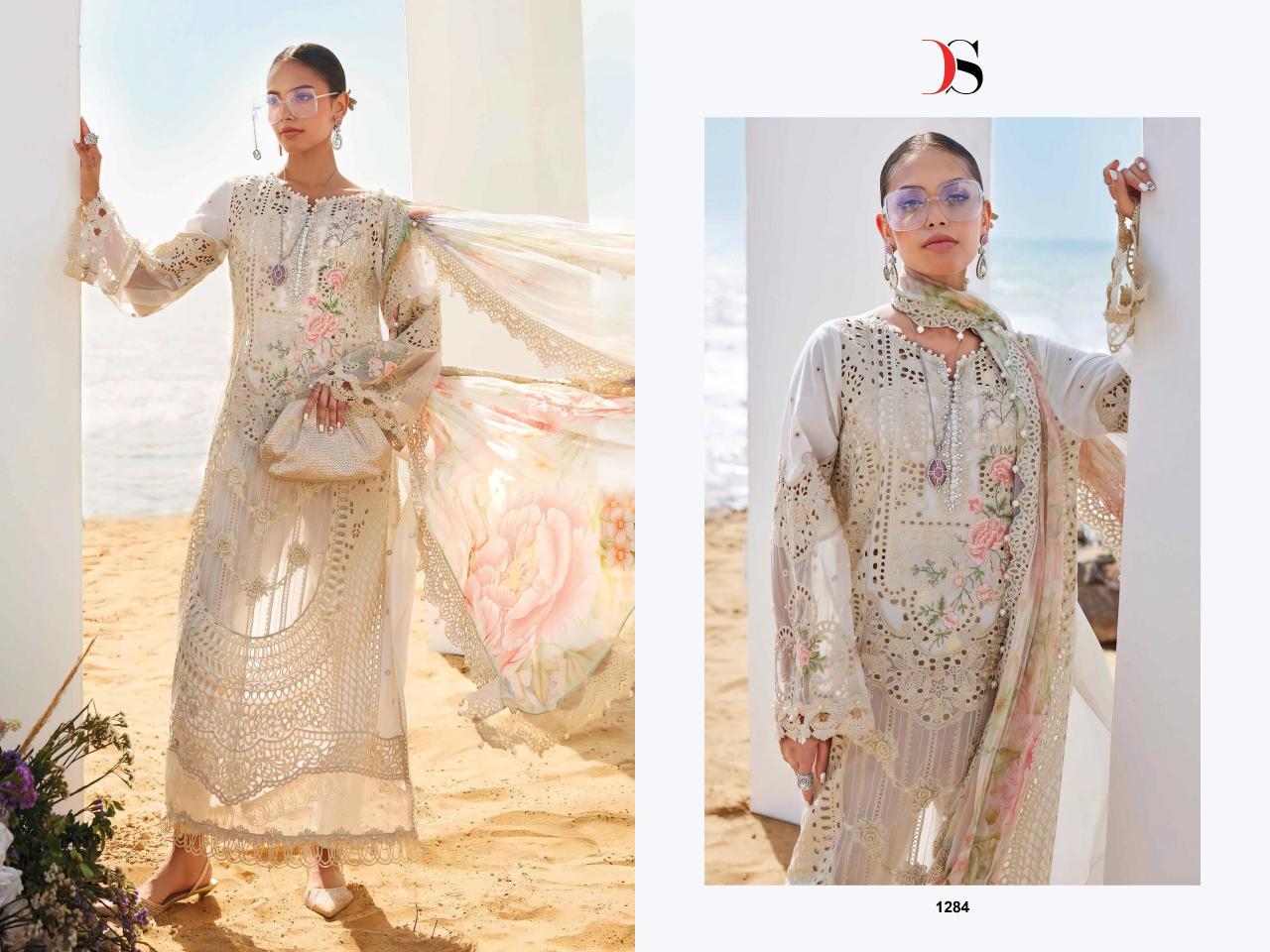 Deepsy suits maria b 25-2 pure cotton wholesale catalogue salwar kameez