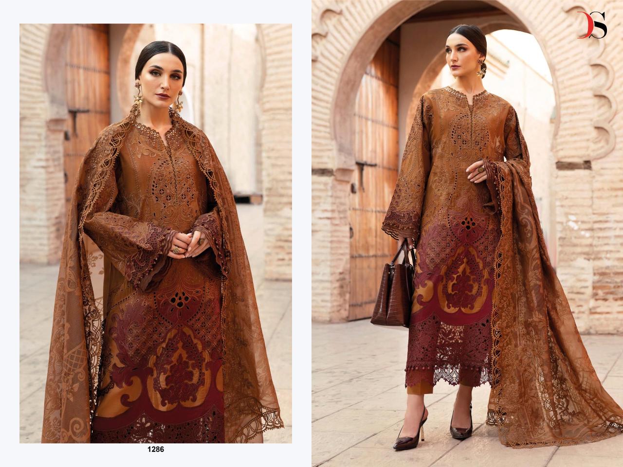 Deepsy suits maria b 25-2 pure cotton wholesale catalogue salwar kameez