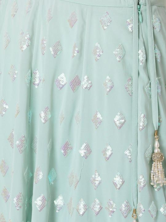 Glamourous Heavy Georgette Blue Lehenga choli online shopping in Mumbai