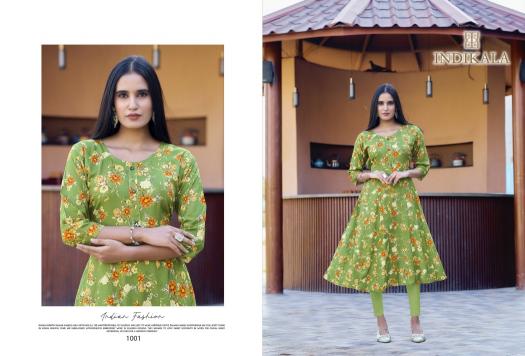 Indikala kushals madhubala anarkali style kurti catalogue wholesale