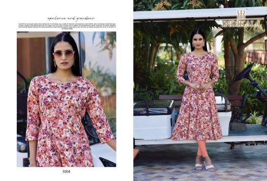 Indikala kushals madhubala anarkali style kurti catalogue wholesale
