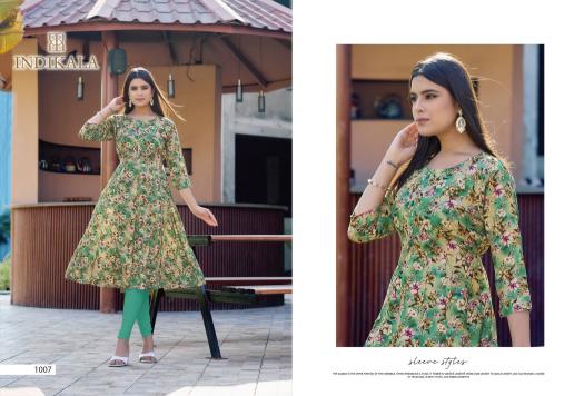 Indikala kushals madhubala anarkali style kurti catalogue wholesale