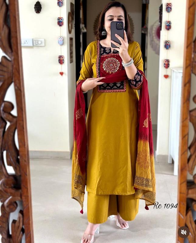 K k boutique cotton with classy embroidery work biba kurtis india
