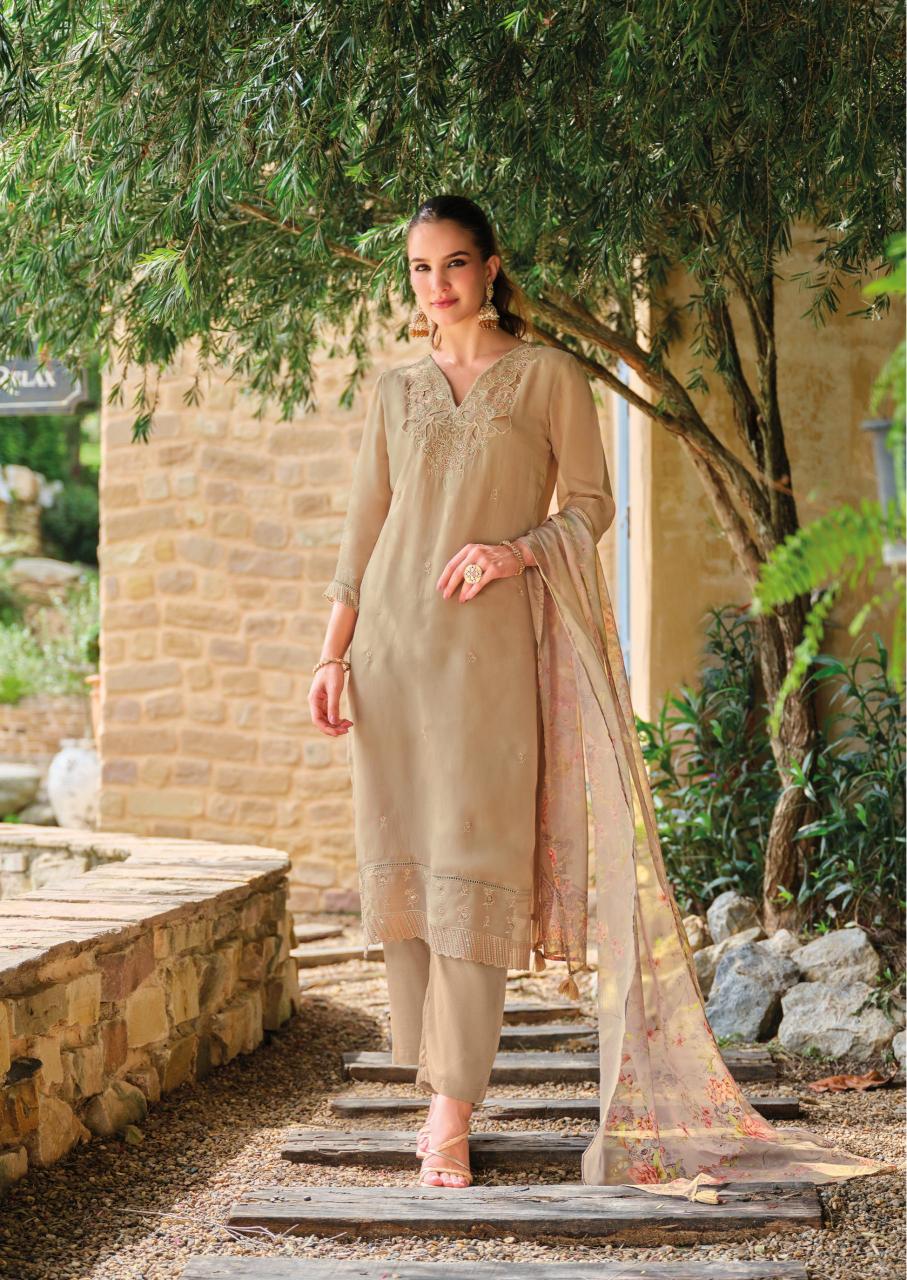 Lady leela varnika 2 organza 3 pcs kurti online wholesale market for clothes
