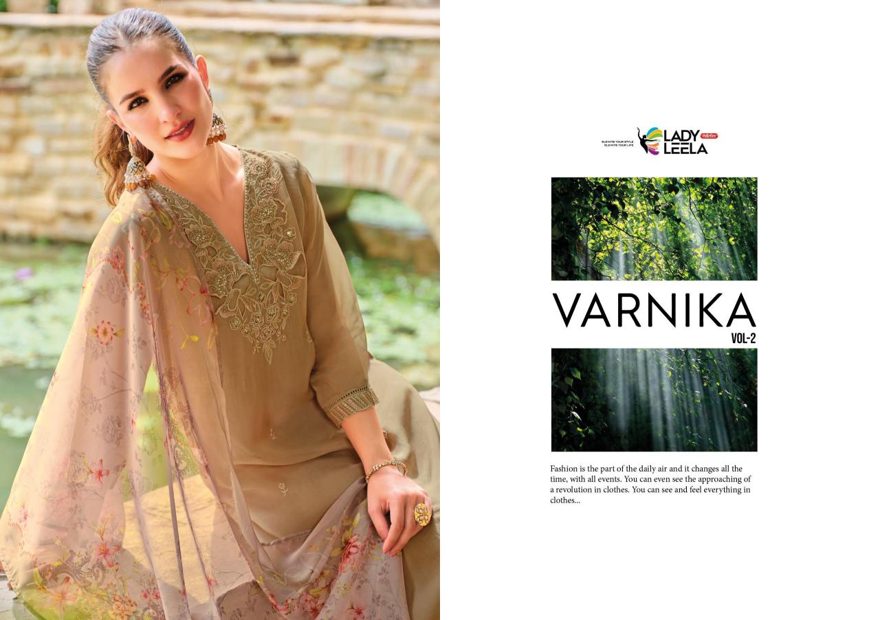 Lady leela varnika 2 organza 3 pcs kurti online wholesale market for clothes