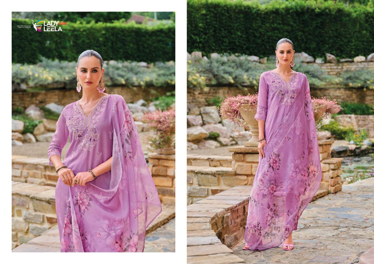 Lady leela varnika 2 organza 3 pcs kurti online wholesale market for clothes