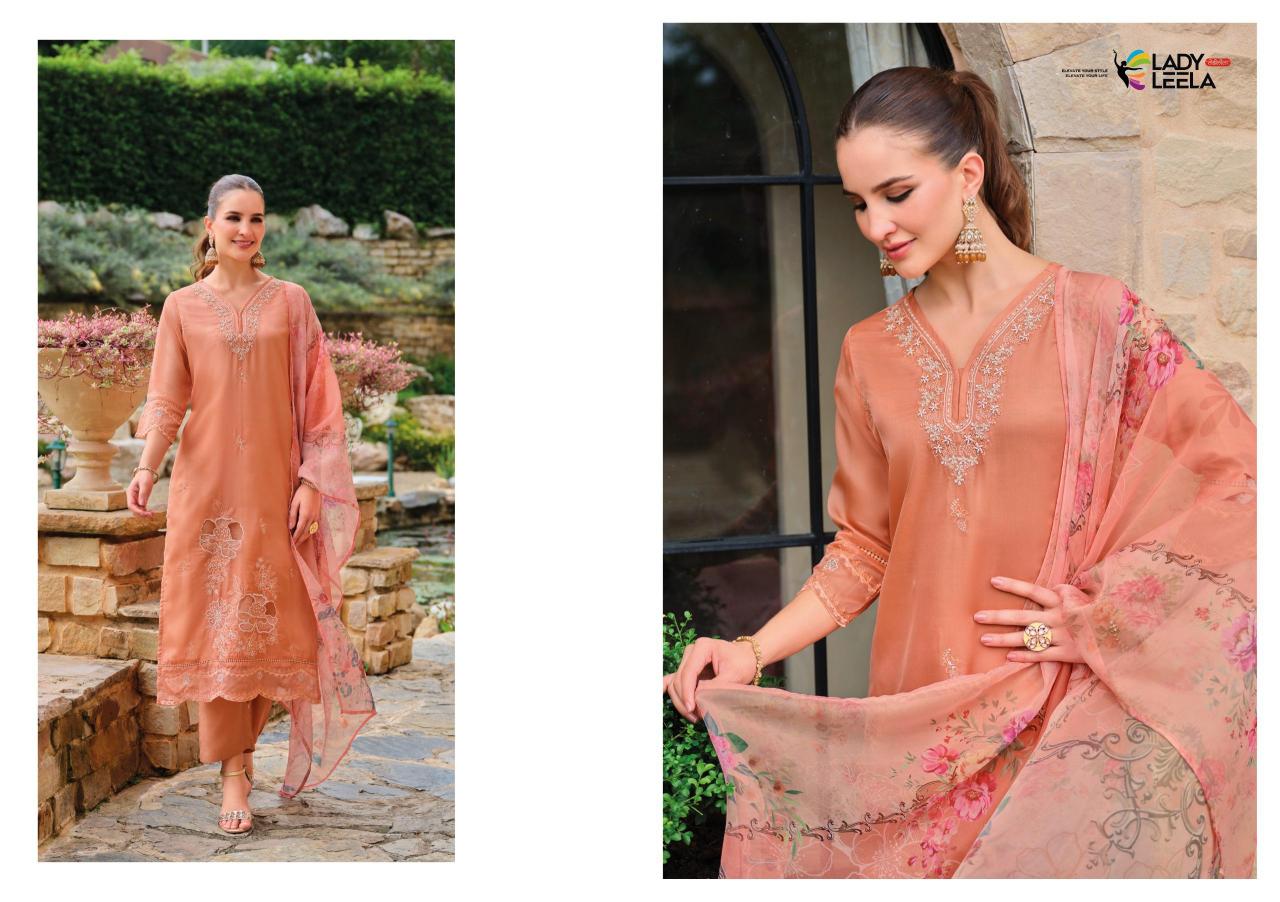 Lady leela varnika 2 organza 3 pcs kurti online wholesale market for clothes