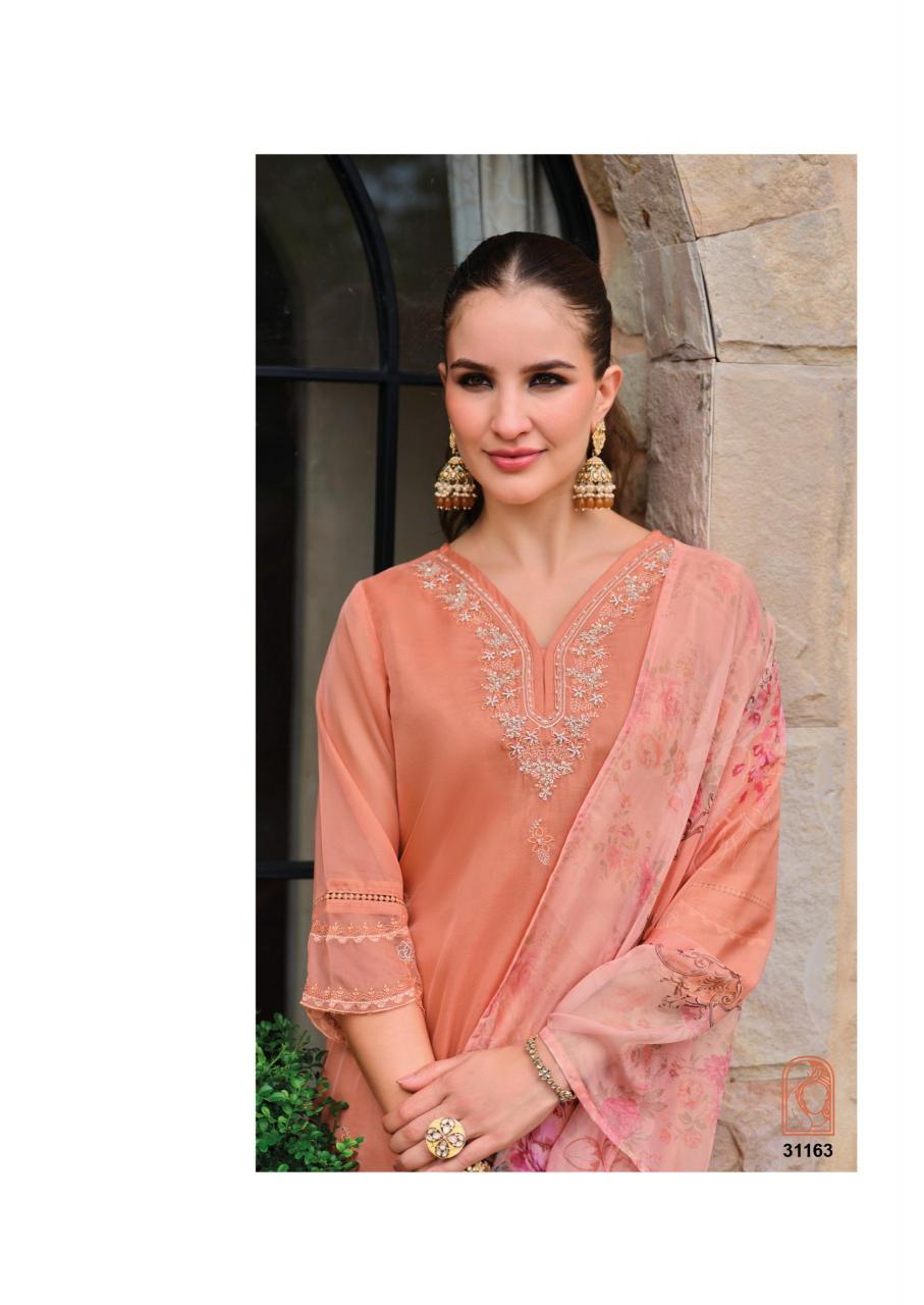 Lady leela varnika 2 organza 3 pcs kurti online wholesale market for clothes