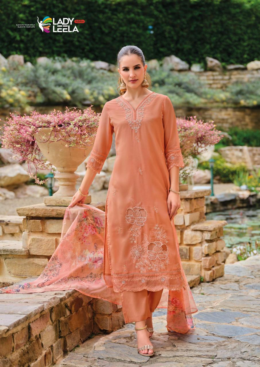 Lady leela varnika 2 organza 3 pcs kurti online wholesale market for clothes