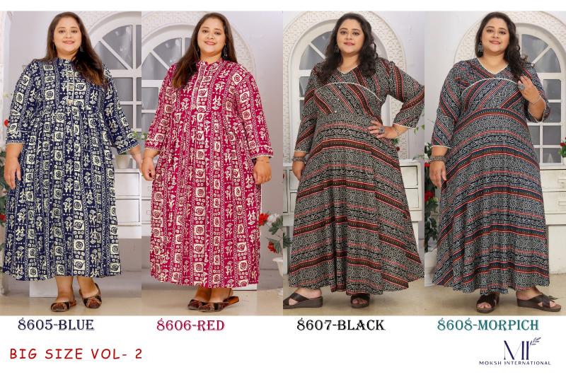 Moksh International big size vol 2 riyon plus size kurti where to buy wholesale clothing for a boutique in india