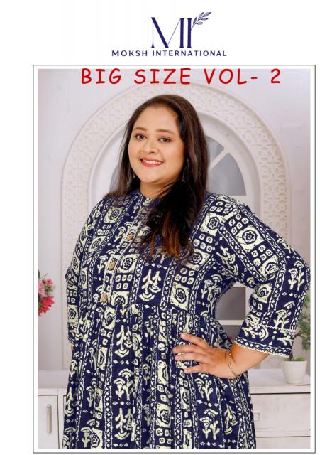 Moksh International big size vol 2 riyon plus size kurti where to buy wholesale clothing for a boutique in india