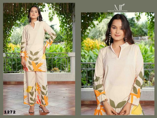 Moksh international nature vol-1pure cotton cordset wholesale