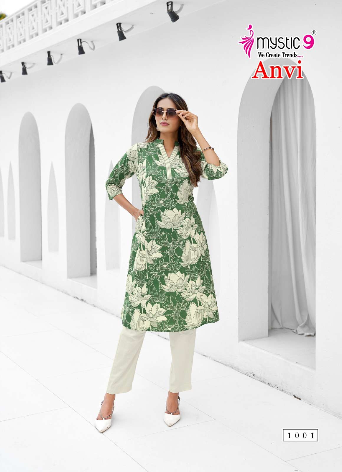 Mystic9 anvi vol 1 cotton flex print cord set wholesale market