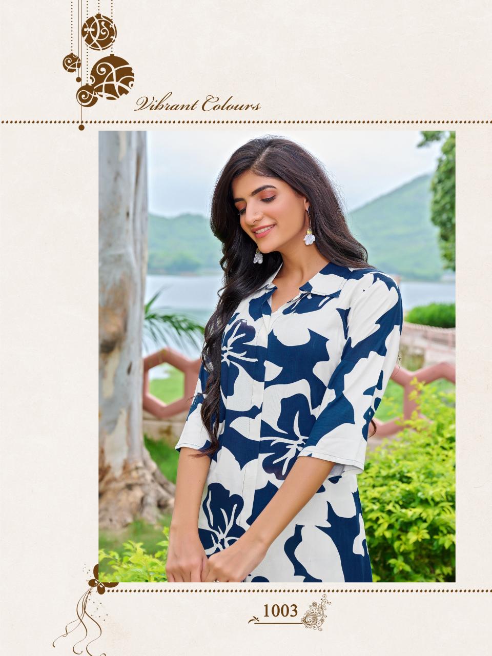 Paavi shivu vol 2 reyon print cord set for women wholesale