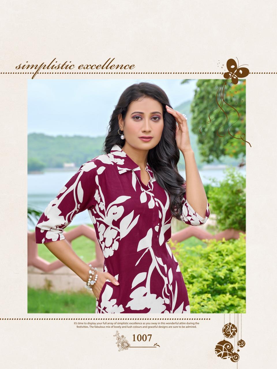 Paavi shivu vol 2 reyon print cord set for women wholesale