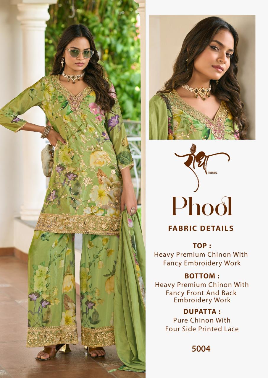 Radha trendz phool premium chinon wholesale catalogue salwar kameez