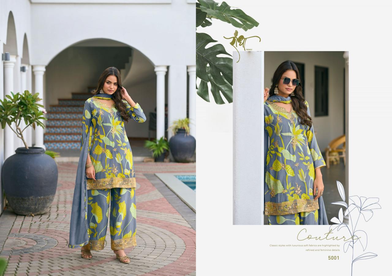 Radha trendz phool premium chinon wholesale catalogue salwar kameez