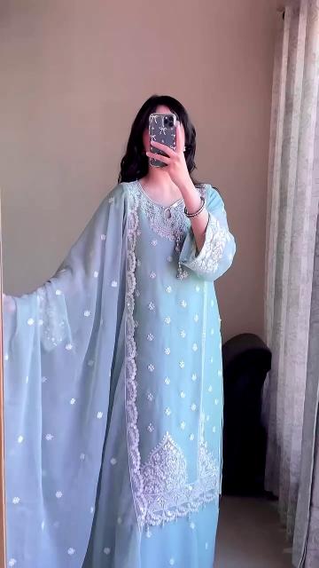 Sahiba d.no-AC-7057 fox georgette readymade wholesale salwar kameez market in bangalore