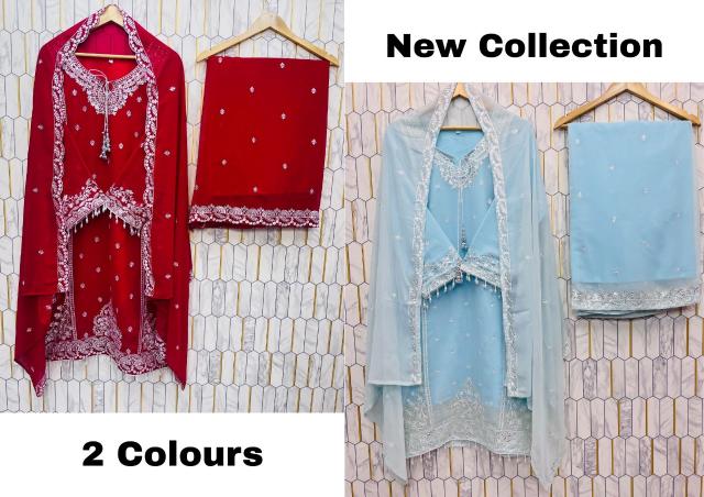 Sahiba d.no-AC-7057 fox georgette readymade wholesale salwar kameez market in bangalore