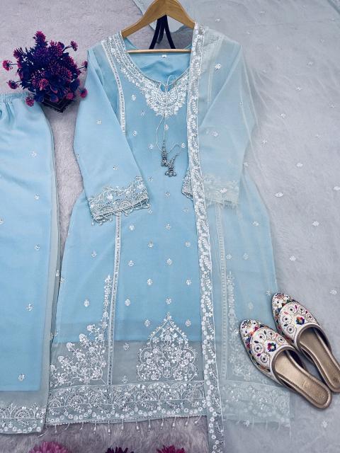 Sahiba d.no-AC-7057 fox georgette readymade wholesale salwar kameez market in bangalore