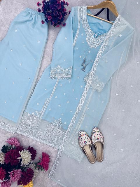 Sahiba d.no-AC-7057 fox georgette readymade wholesale salwar kameez market in bangalore