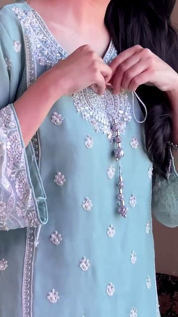 Sahiba d.no-AC-7057 fox georgette readymade wholesale salwar kameez market in bangalore