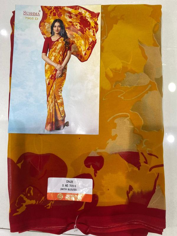 Shorya digital printed cheapest saree market in india