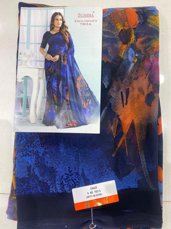 Shorya digital printed cheapest saree market in india