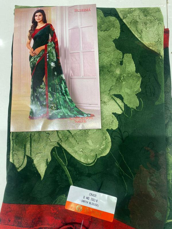 Shorya digital printed cheapest saree market in india