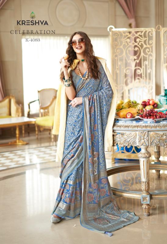 Shorya kreshva celebration georgette wholesale sarees for resellers online